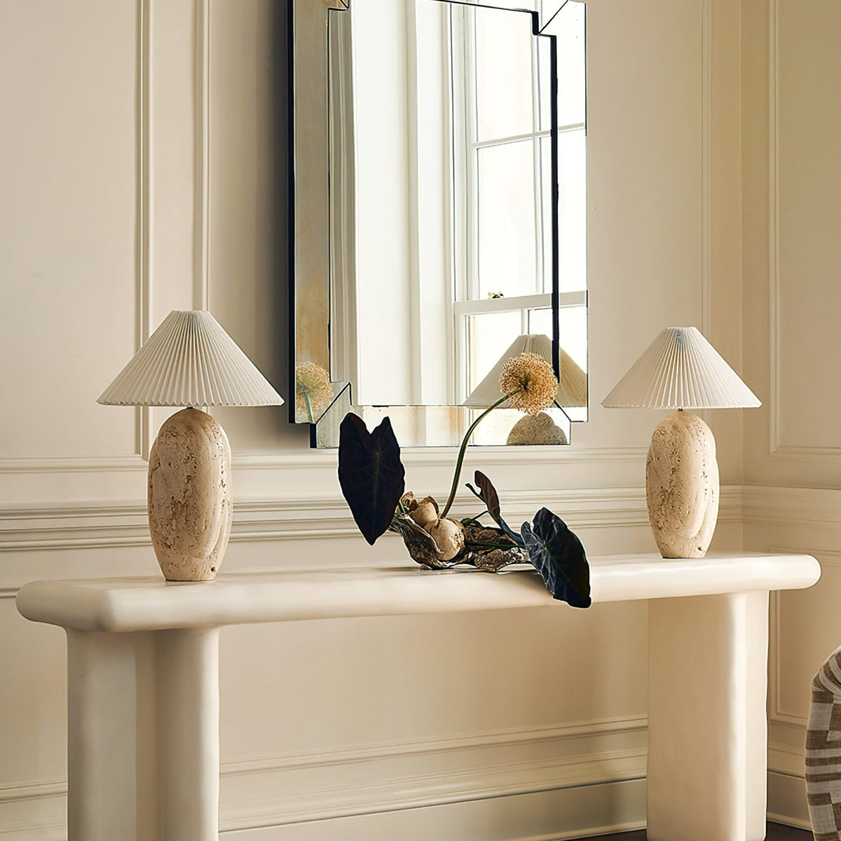 Cirra Travertine Table Lamp