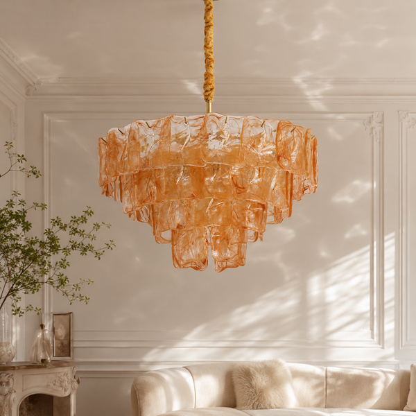 Ambelia Tiered Glass Chandelier