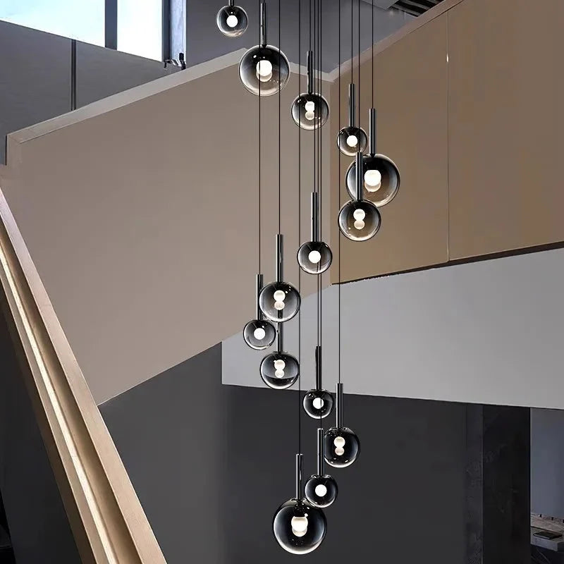 Cleo Bubble Staircase Chandelier