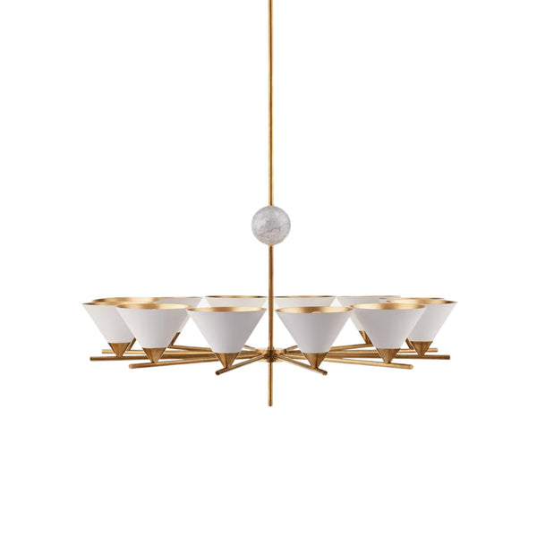 Bloom Large Vintage Marble Chandelier