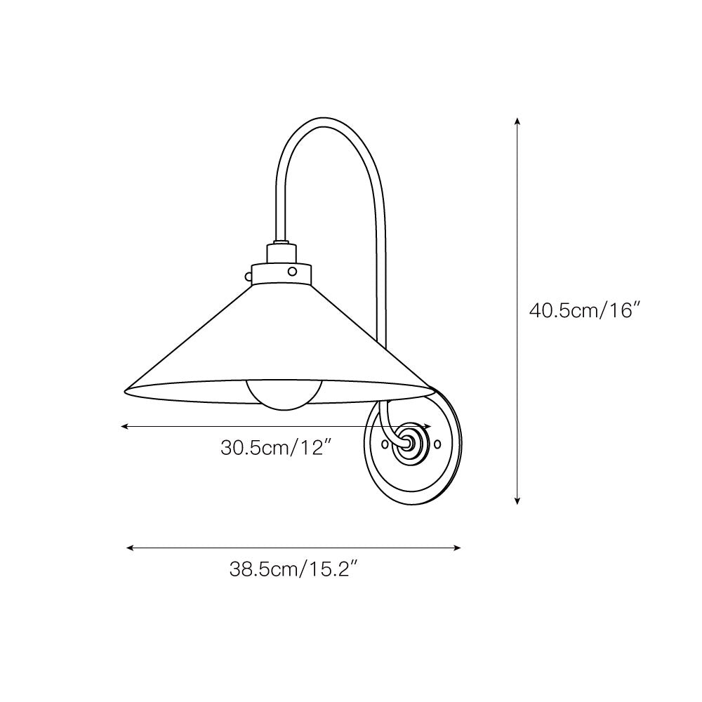 Drape Brass Wall Lamp