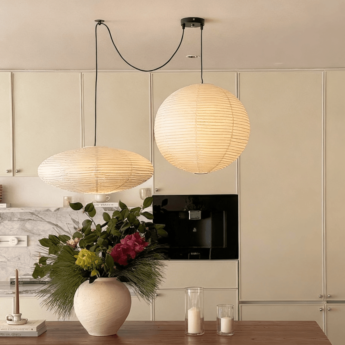 Washi Paper Whimsy Pendant Lamp