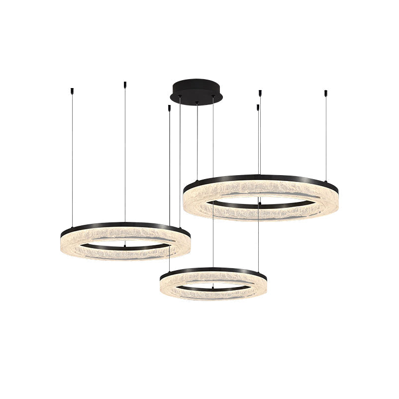Idyll Round LED Resin Chandelier