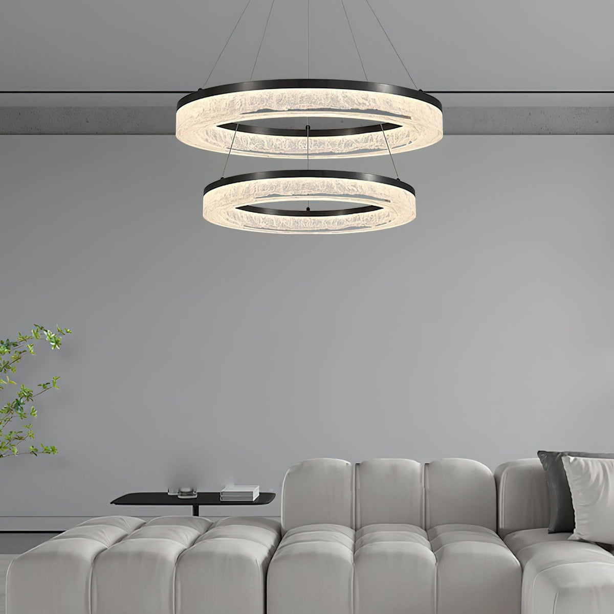Idyll Round LED Resin Chandelier