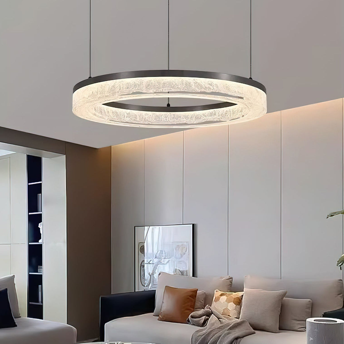 Idyll Round LED Resin Chandelier