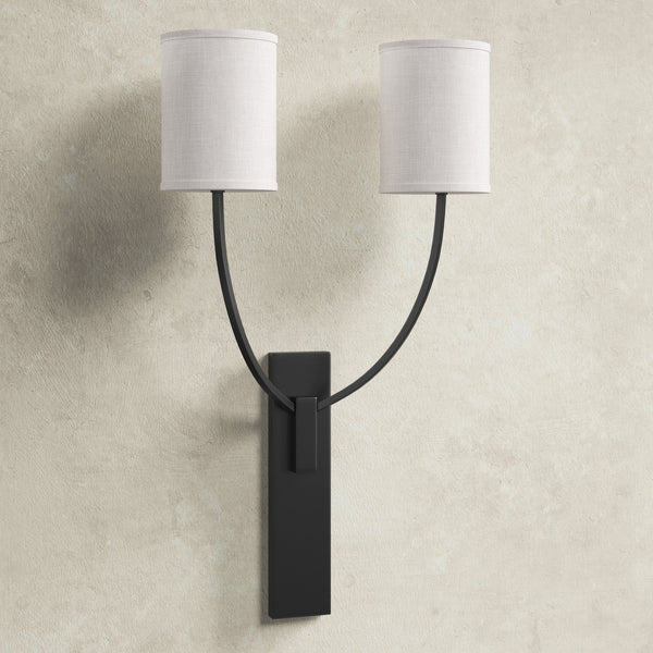 Slate Fabric Wall Lamp