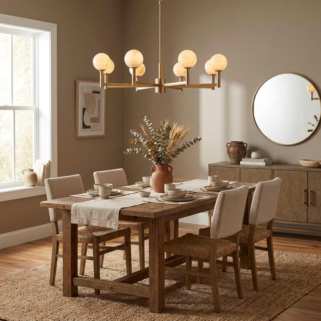 Compass Alabaster Chandelier