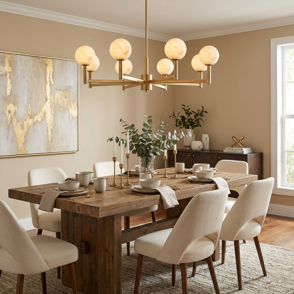 Compass Alabaster Chandelier