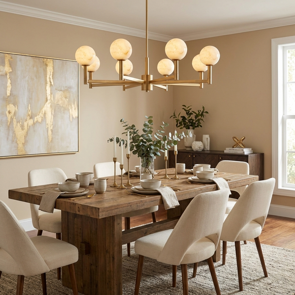 Compass Alabaster Chandelier