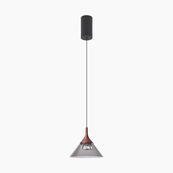 Pendant Lighting Fixture Hanging Modern Minimalist Cone, Aluminium & Acrylic