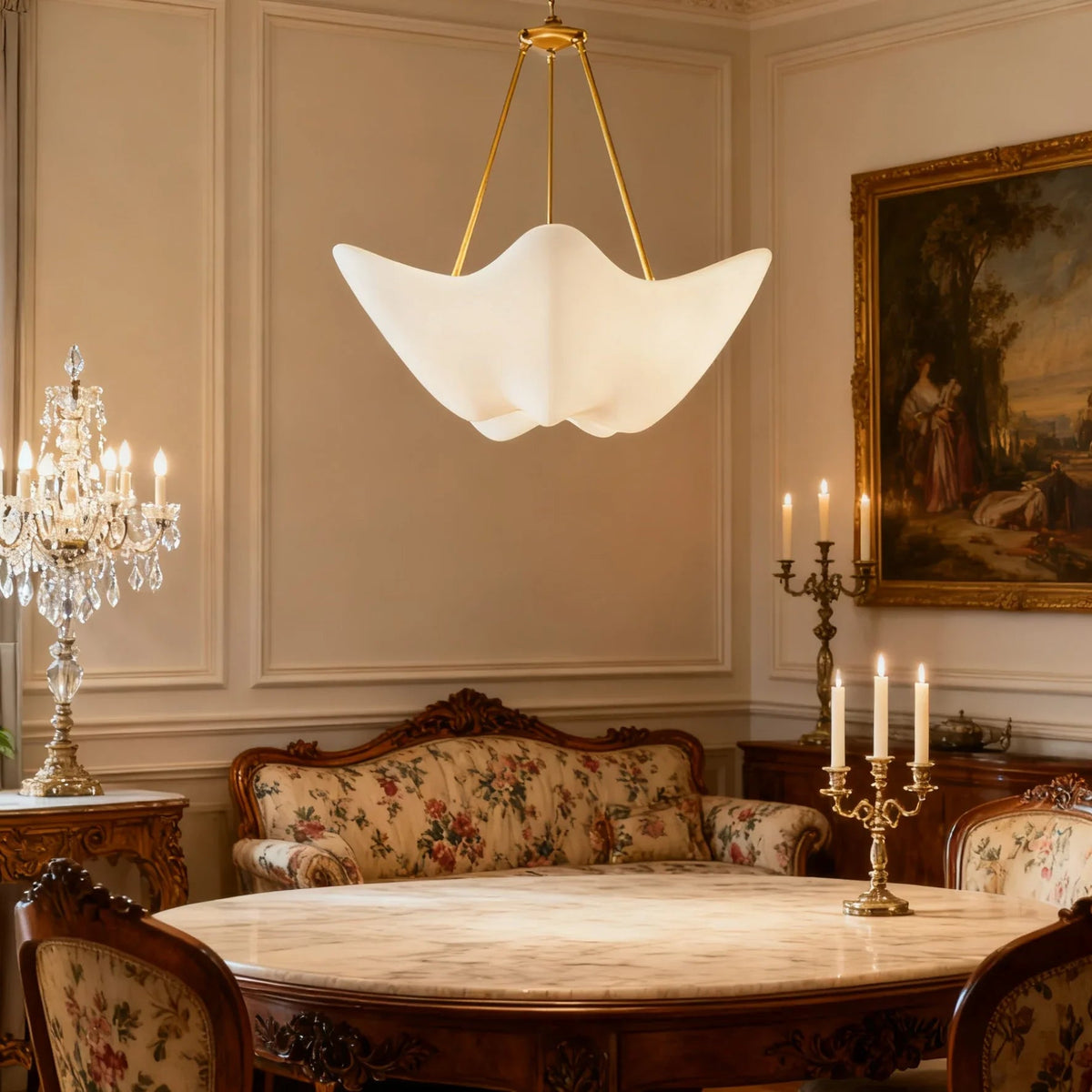 Cosima Plaster Chandelier
