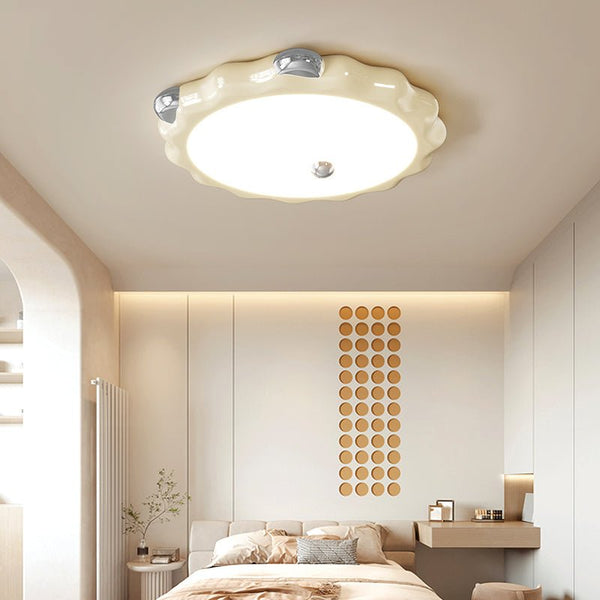 Cream Puffering Ceiling Light