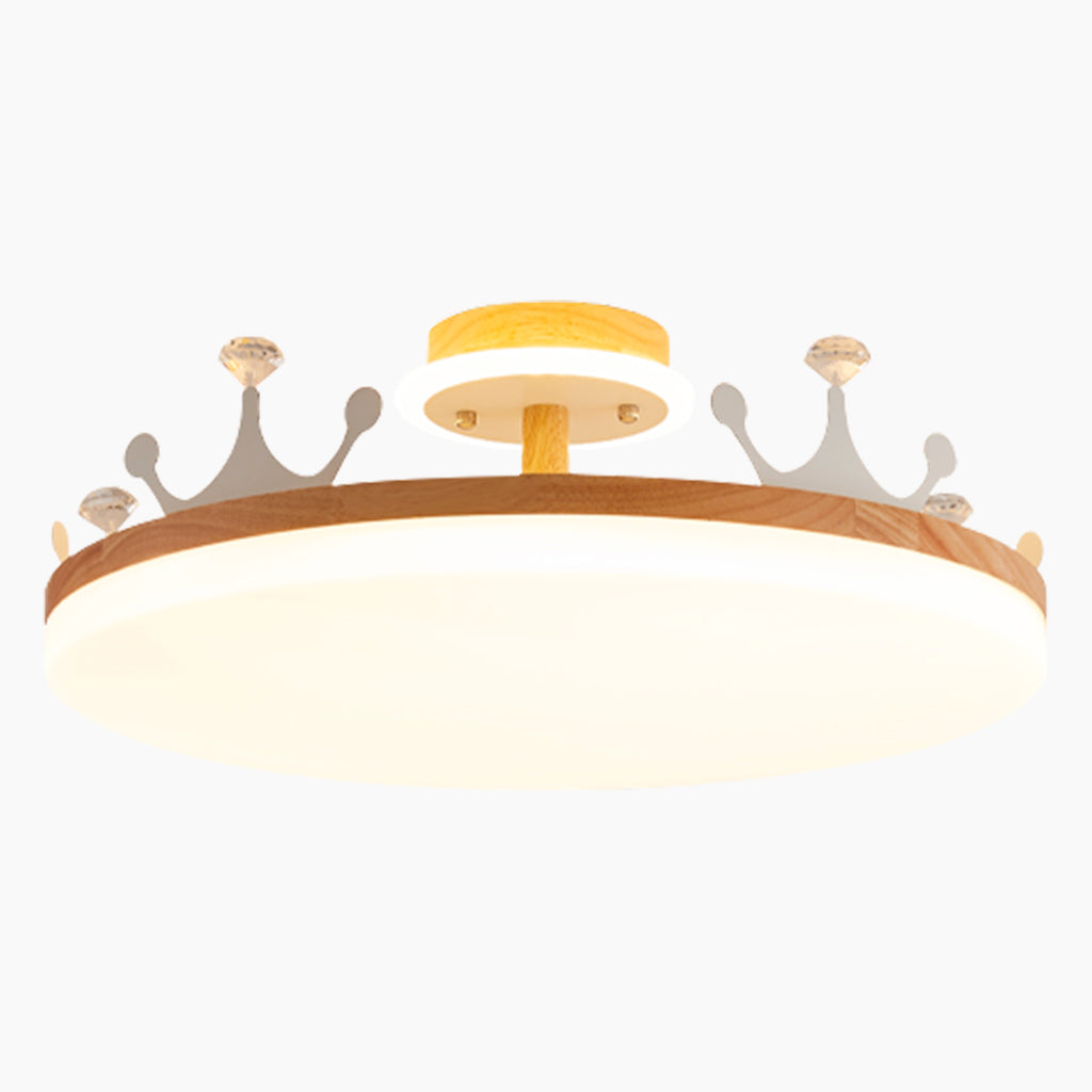 Ceiling Light Wood Chandelier Creative Semi Flush Mount