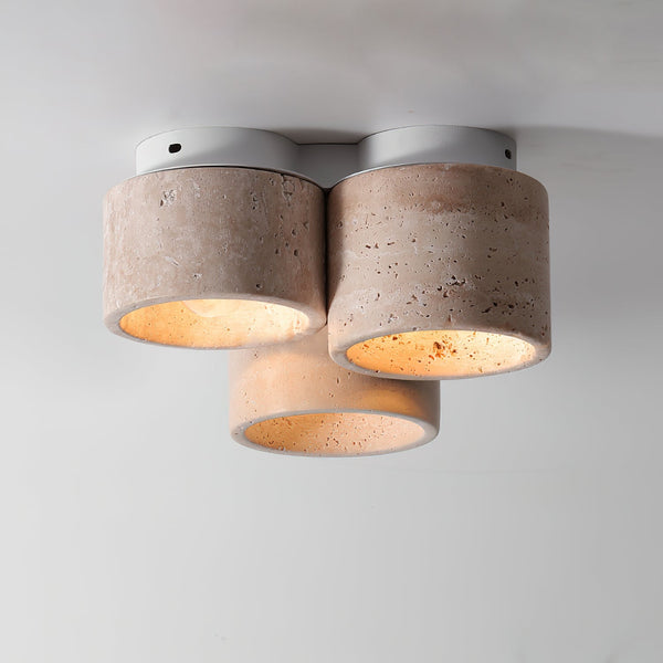 Valeneon Ceiling Light 3 head Travertine
