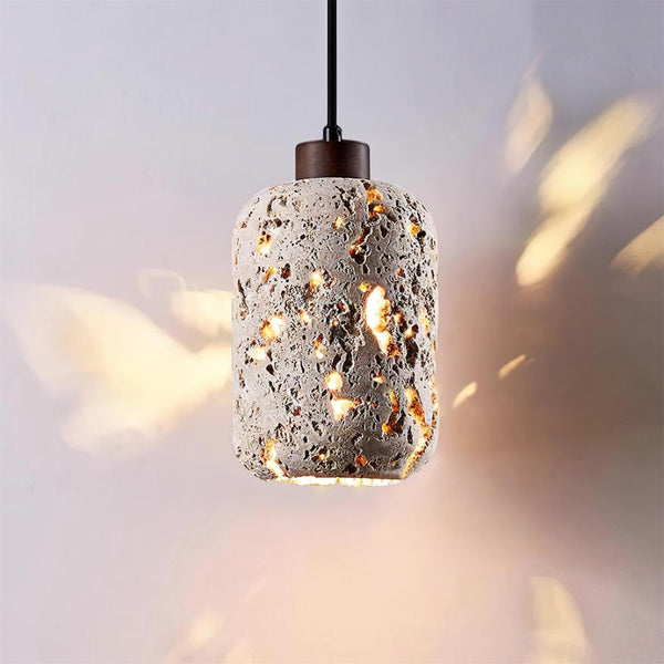 Eryno Concrete Travertine Pendant Light