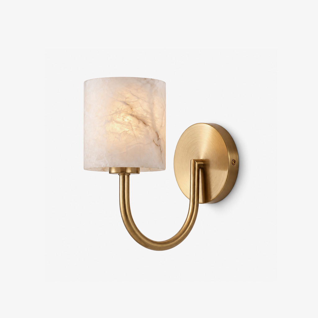 Crook Alabaster Wall Sconce