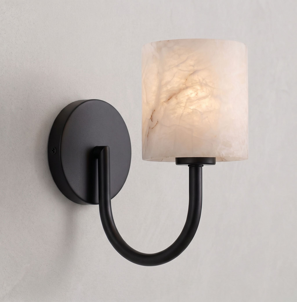 Crook Alabaster Wall Sconce