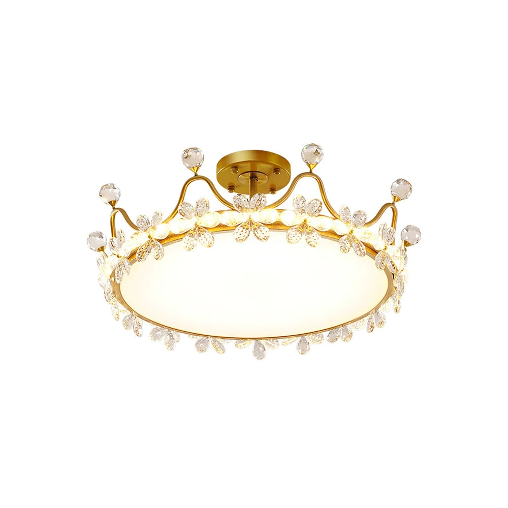 Crystal Crown Simple Ceiling Light