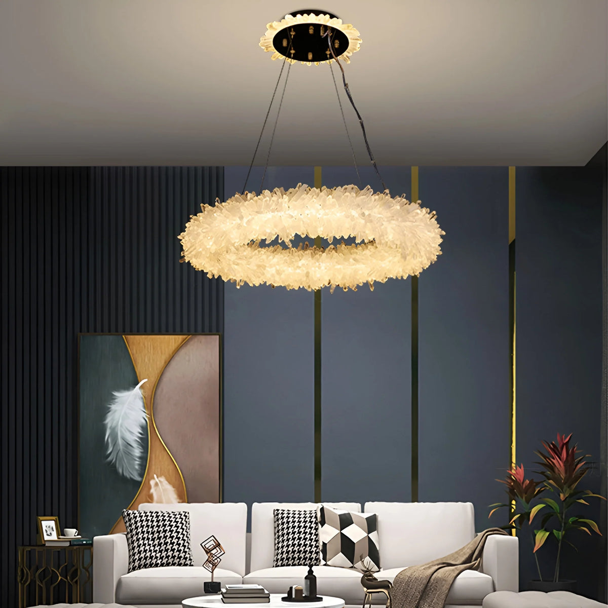Mira Crystal Ring Chandelier