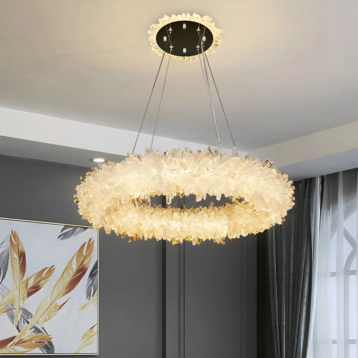 Mira Crystal Ring Chandelier