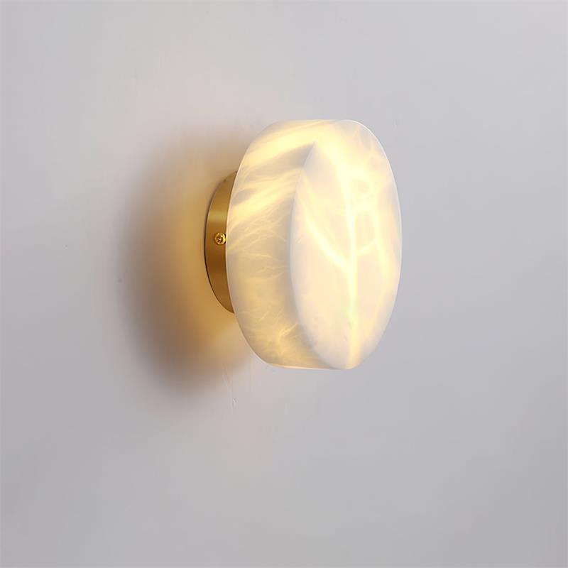 Glim Brass Alabaster Wall Lamp
