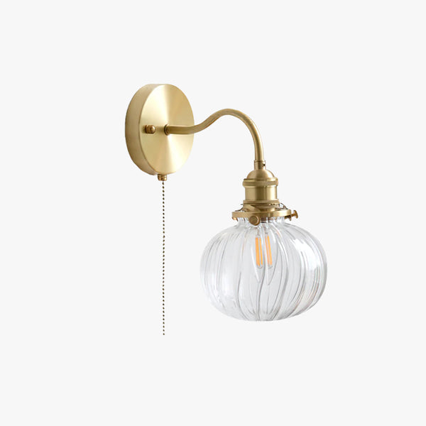 June Vintage Glass Wall Lamp