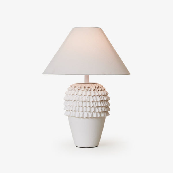 Ruffle Ceramic Table Lamp