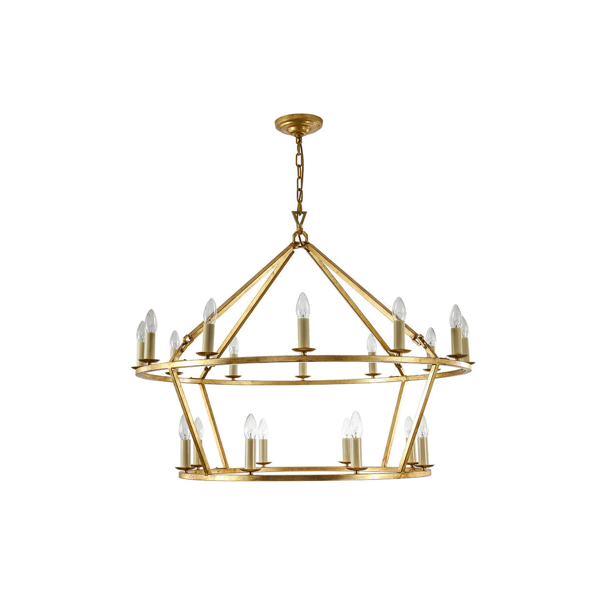 Spark Two-Tiered Ring Plastic Chandelier