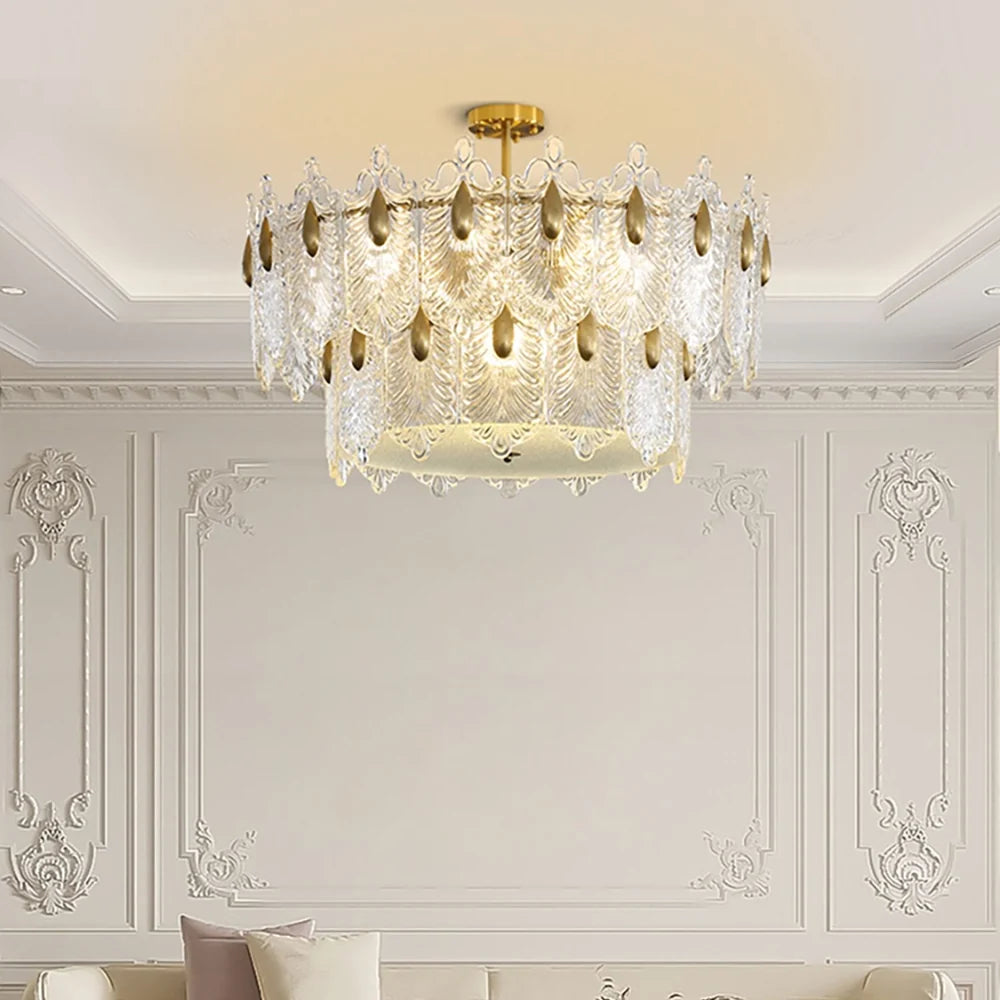 Decazes Texture Glass Chandelier