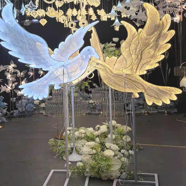 Wedding/Event Decorative Dove LED Floor Standing Lamp
