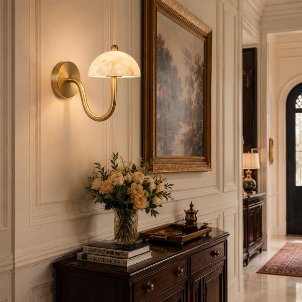 Avenoelle Alabaster Wall Sconce