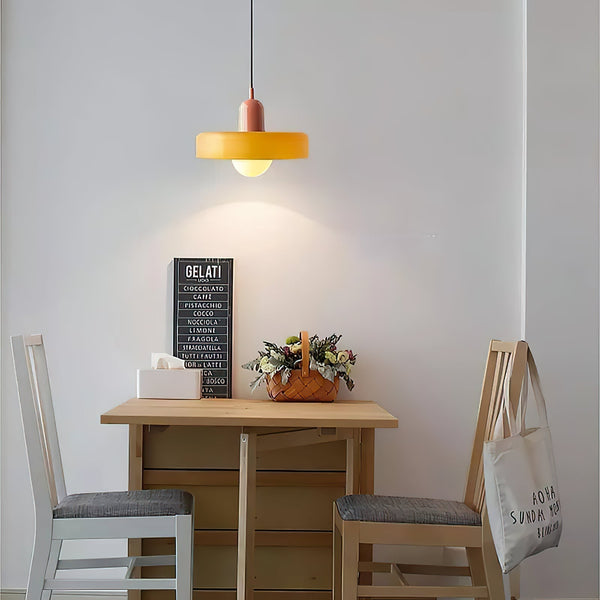 Ideal Disc Orb Glass Pendant Lamp