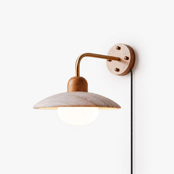 Dome Arm Plug-in Wall Lamp