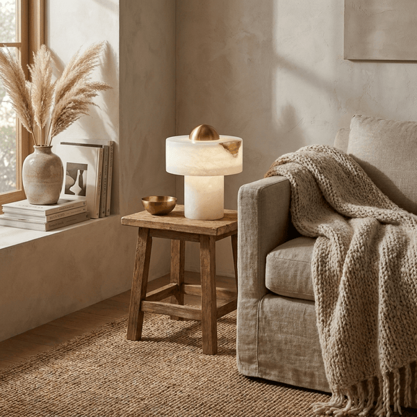 Dome Alabaster Table Lamp