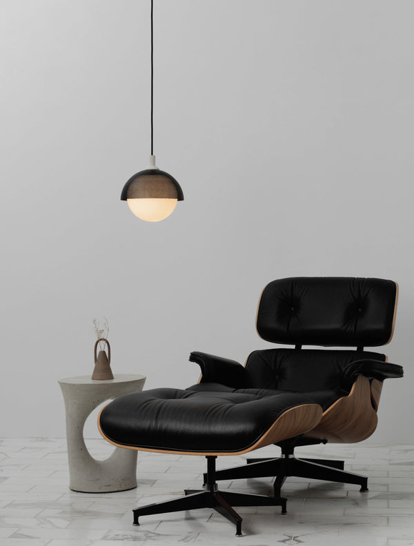 Pith Dome Perforated Wooden Pendant Lamp