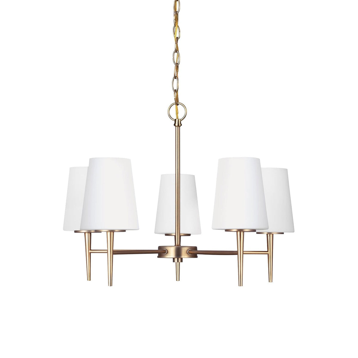 Gaze Elegance Vintage Brass Glass Chandelier