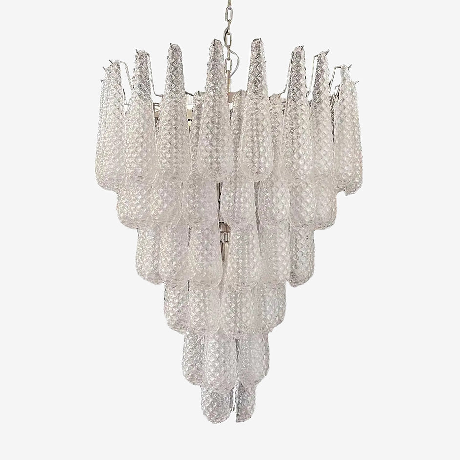 Inset Drop Murano Glass Chandelier