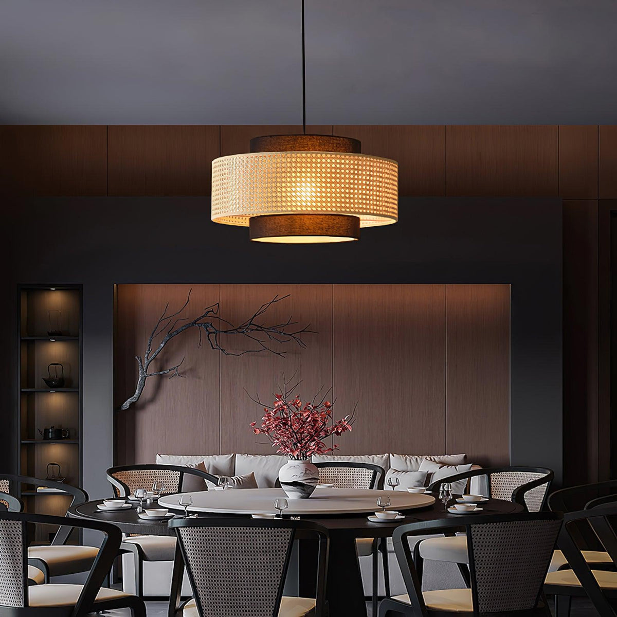 Drum Shade Pendant Light