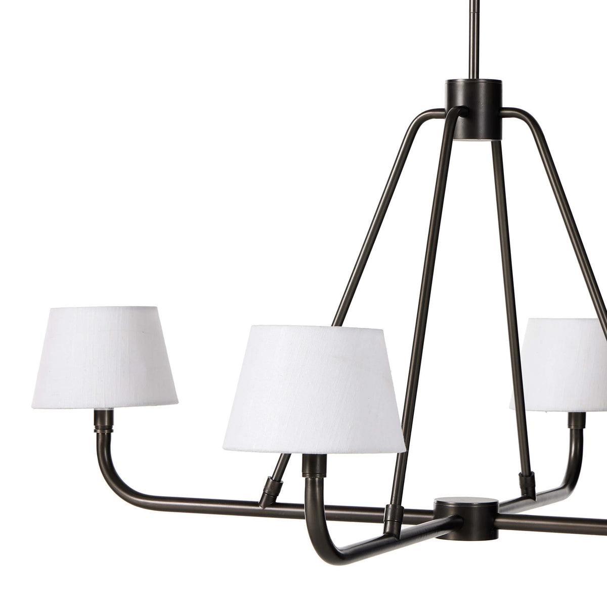 Nook Vintage Industrial Brass Chandelier