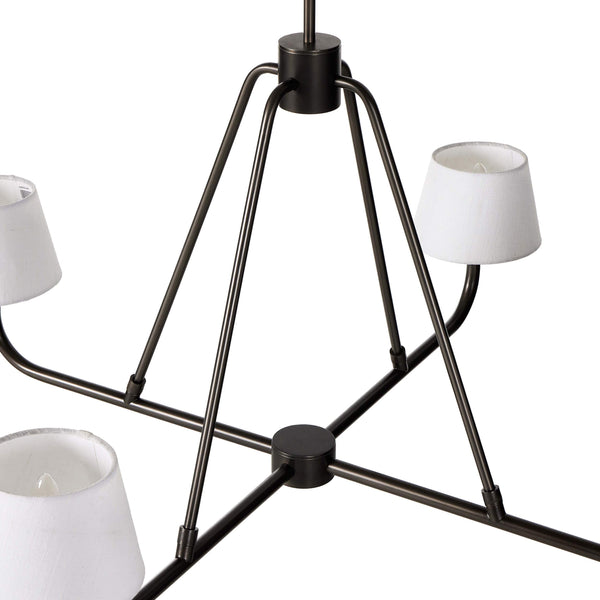 Nook Vintage Industrial Brass Chandelier