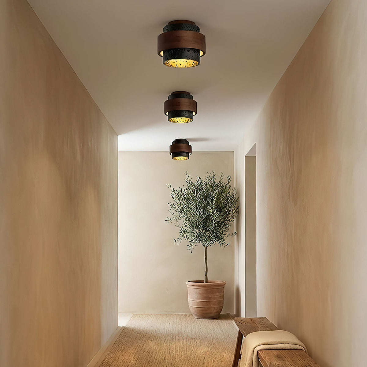 Ebony Ceiling Light
