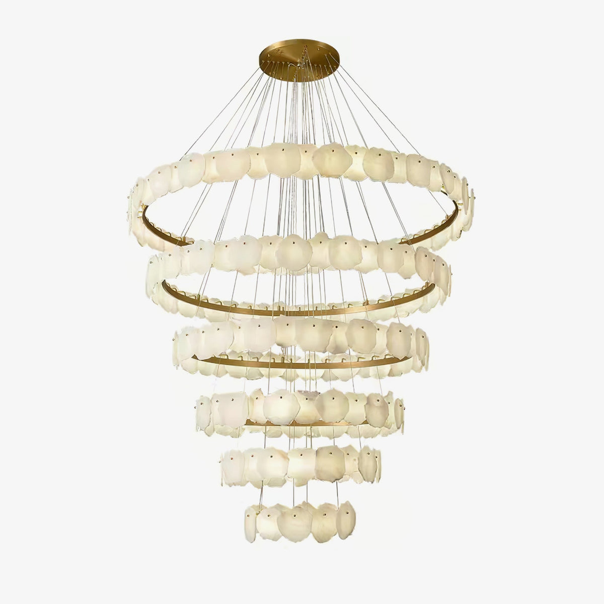 Multi-tiered Burton marble chandelier