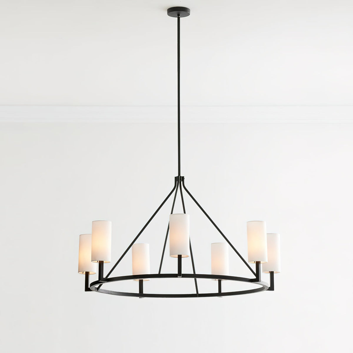 Vicariel Vintage Industrial Fabric Chandelier