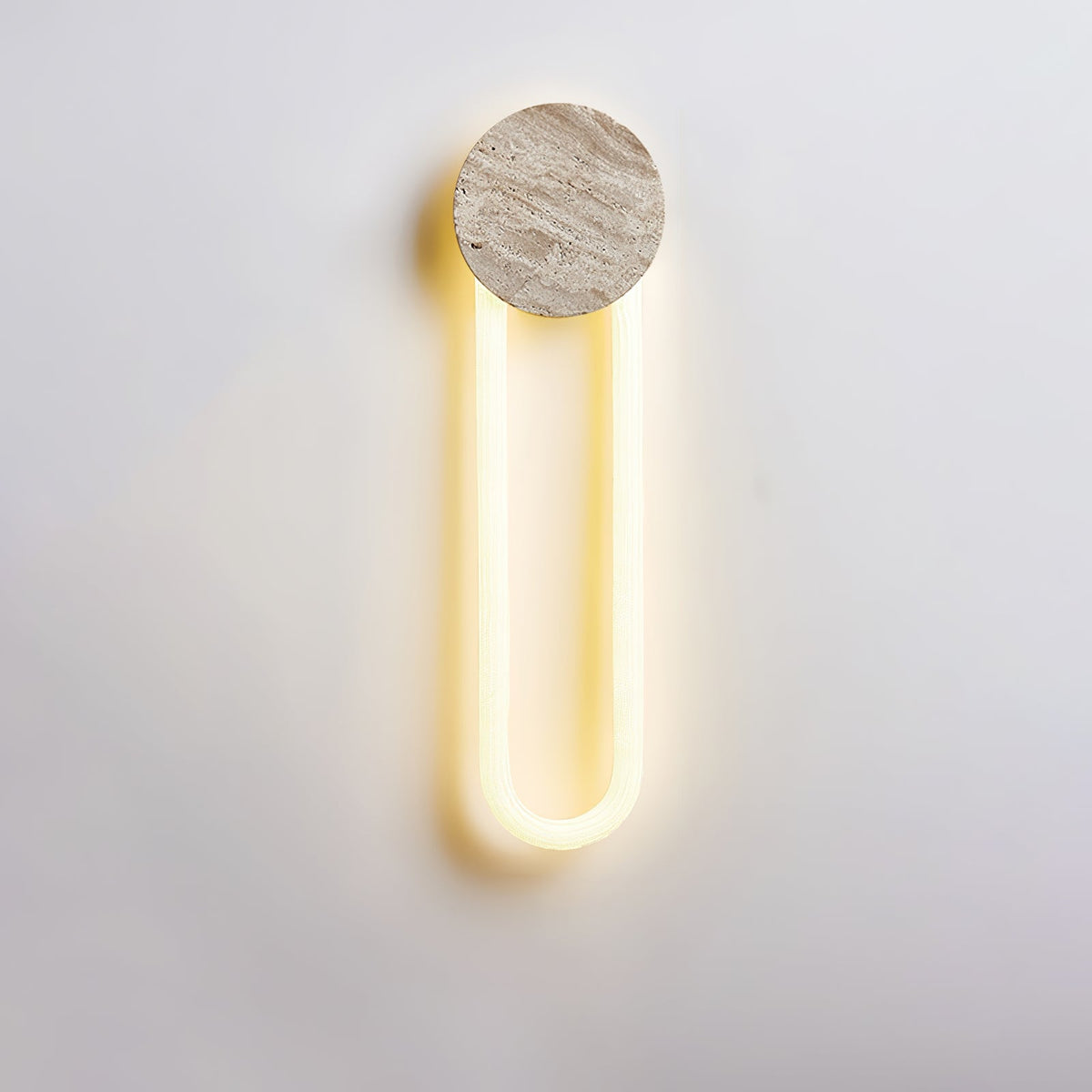 Modern Alabaster Cuboid Copper Wall Lamp