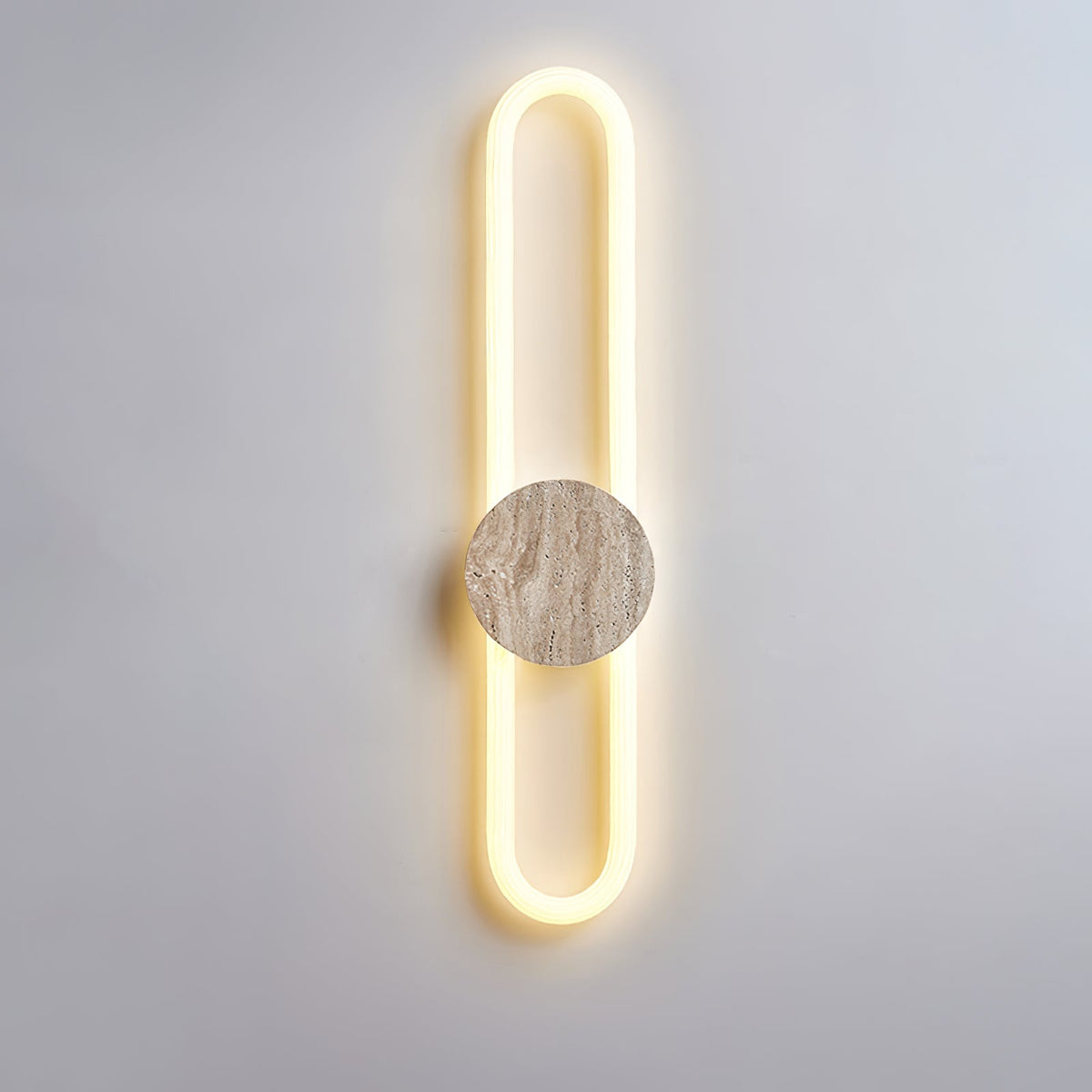 Modern Alabaster Cuboid Copper Wall Lamp