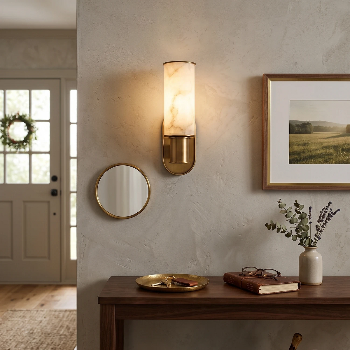 Sashya Alabaster Wall Lamp
