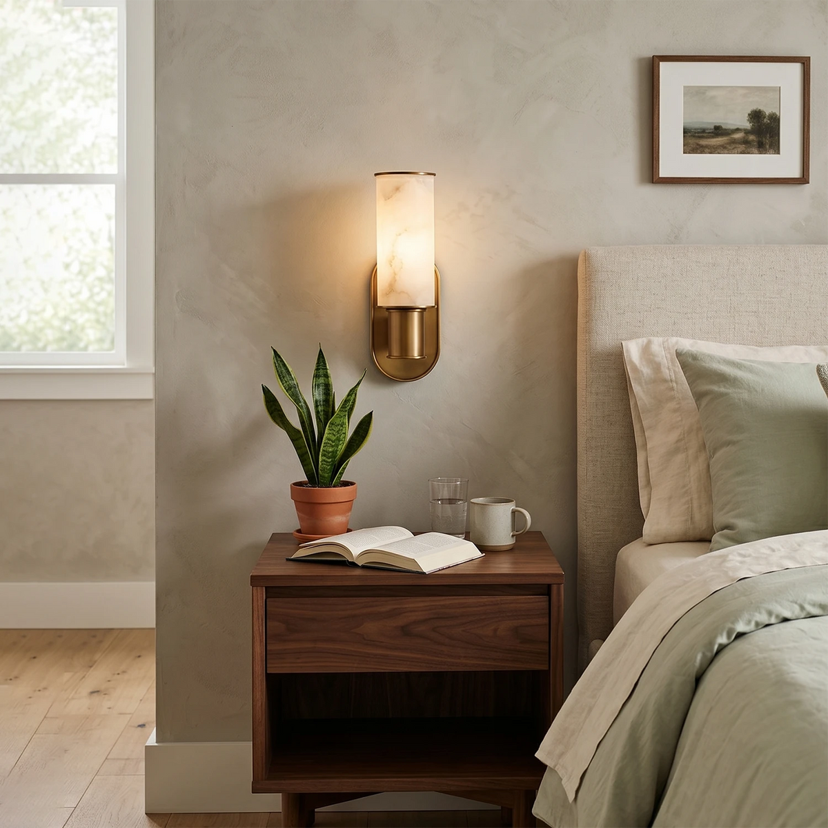 Sashya Alabaster Wall Lamp