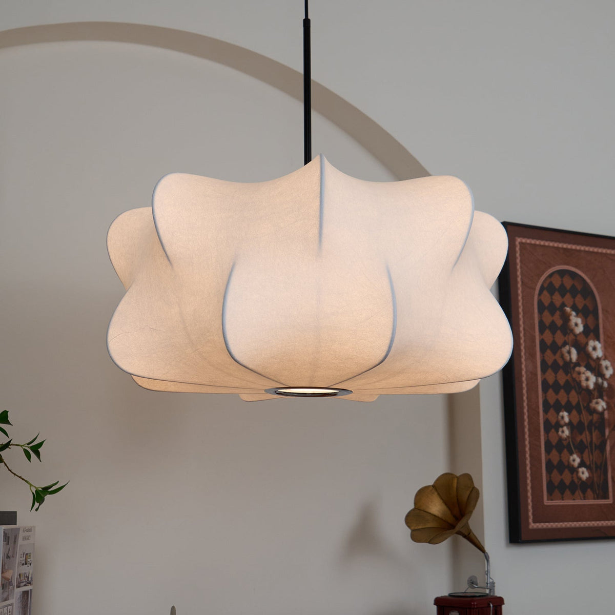 Luxe Silk Contemporary Pendant Light