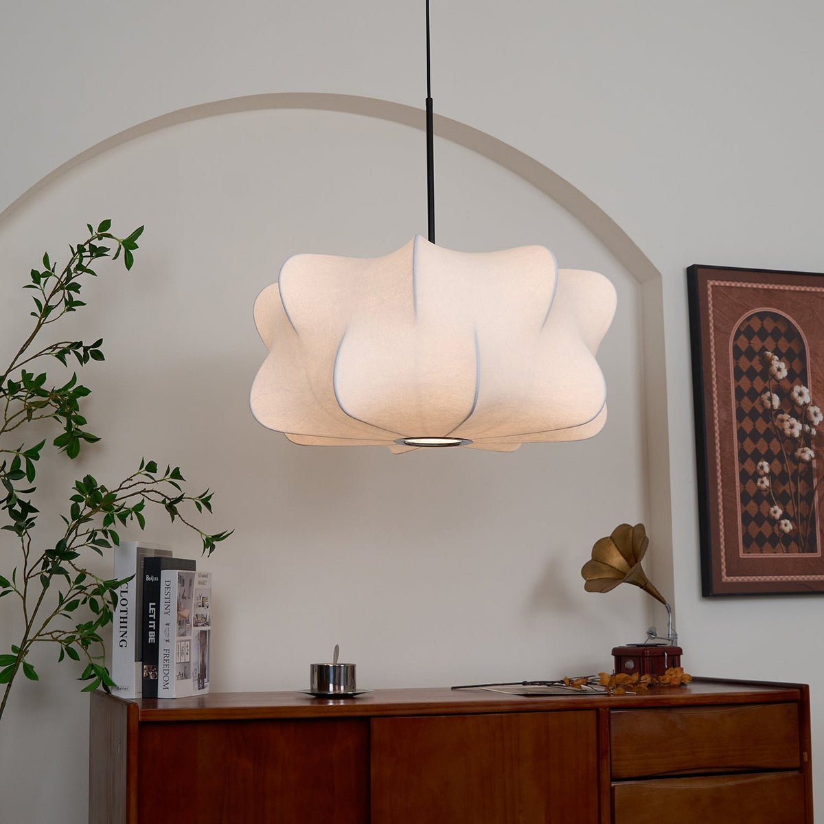 Luxe Silk Contemporary Pendant Light