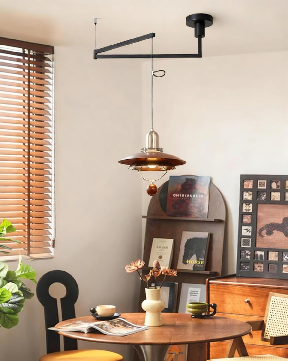 Leontis Swing Arm Pendant Lamp